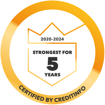 Creditinfo A-group credit rating, 5 years
